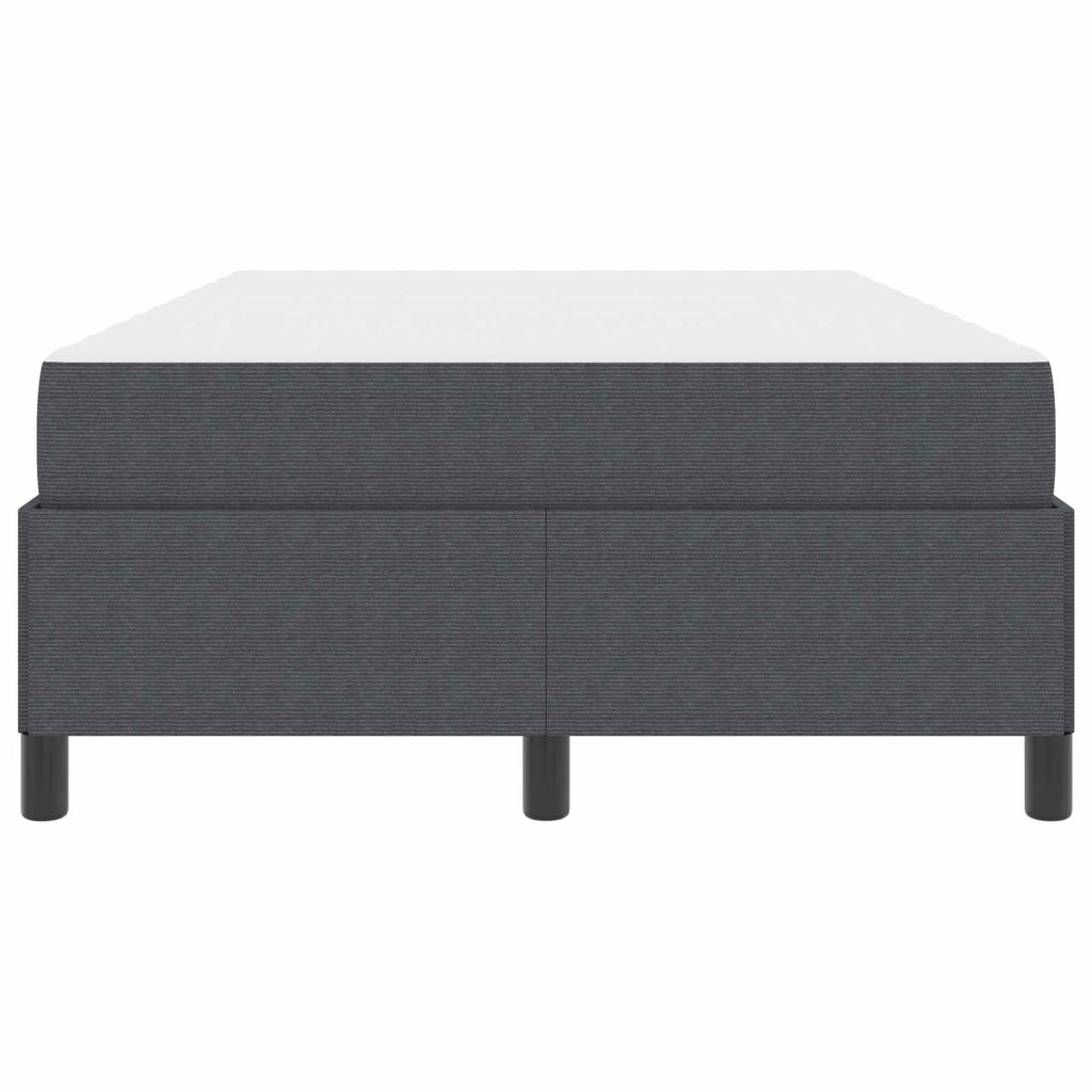 Estructura de cama con colchón Gris oscuro 120 x 200 cm tela