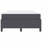 Estructura de cama con colchón Gris oscuro 120 x 200 cm tela