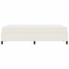Estructura de cama con colchón Crema 120 x 200 cm tela