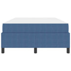 Estructura de cama con colchón Azul 120 x 200 cm tela