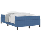 Estructura de cama con colchón Azul 120 x 200 cm tela