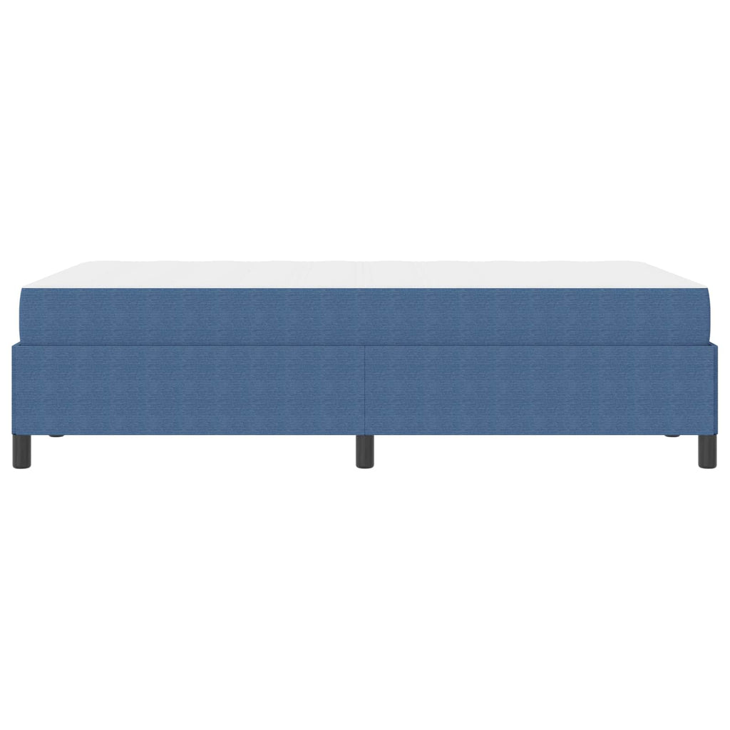 Estructura de cama con colchón Azul 120 x 200 cm tela