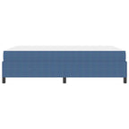 Estructura de cama con colchón Azul 140 x 190 cm tela
