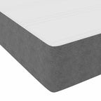 Estructura de cama con colchón Gris Claro 140 x 200 cm tela