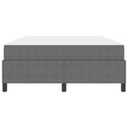 Estructura de cama con colchón Gris Claro 140 x 200 cm tela