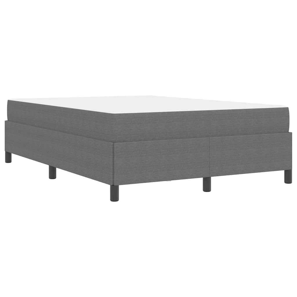 Estructura de cama con colchón Gris Claro 160 x 200 cm tela