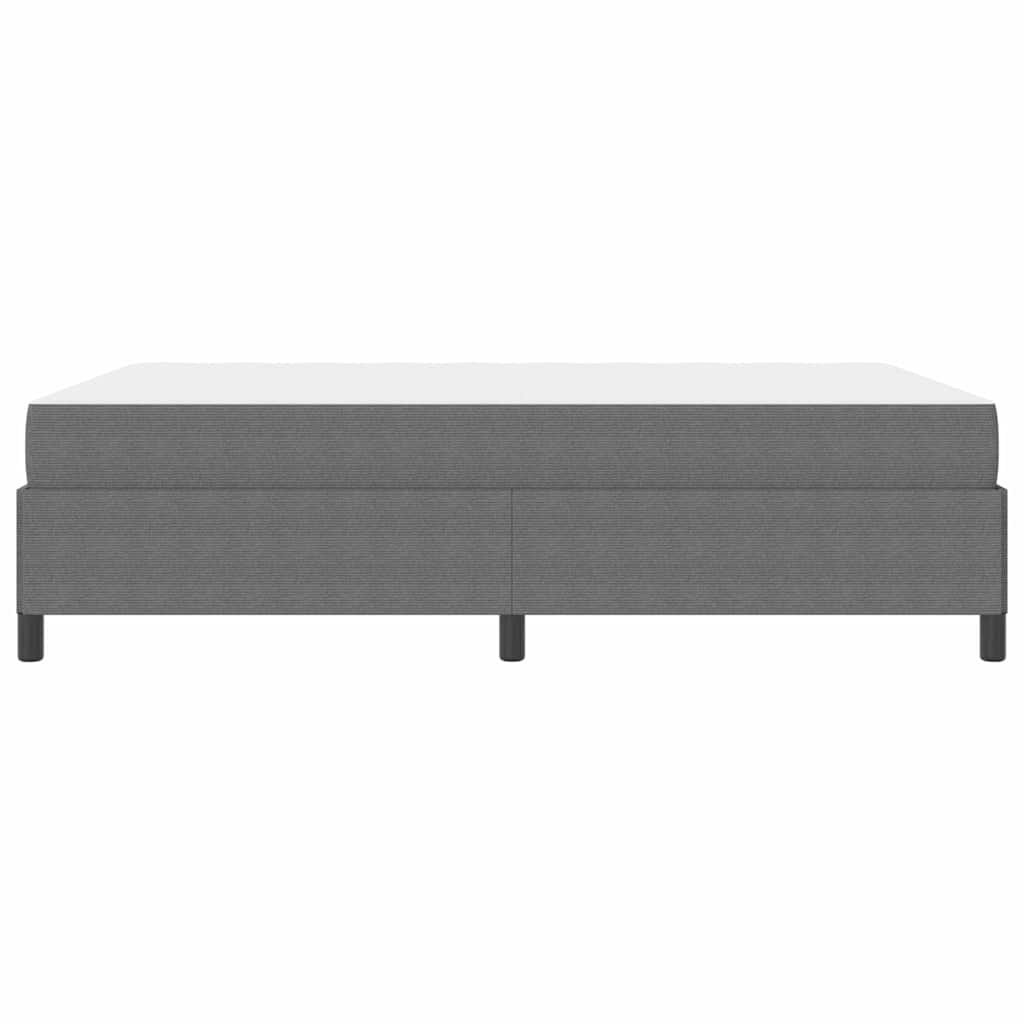 Estructura de cama con colchón Gris Claro 160 x 200 cm tela