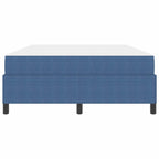 Estructura de cama con colchón Azul 160 x 200 cm tela