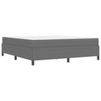 Estructura de cama con colchón Gris Claro 180 x 200 cm tela