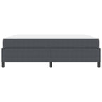 Estructura de cama con colchón Gris oscuro 180 x 200 cm tela