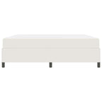 Estructura de cama con colchón Crema 180 x 200 cm tela