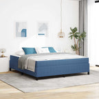 Estructura de cama con colchón Azul 180 x 200 cm tela
