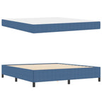 Estructura de cama con colchón Azul 180 x 200 cm tela