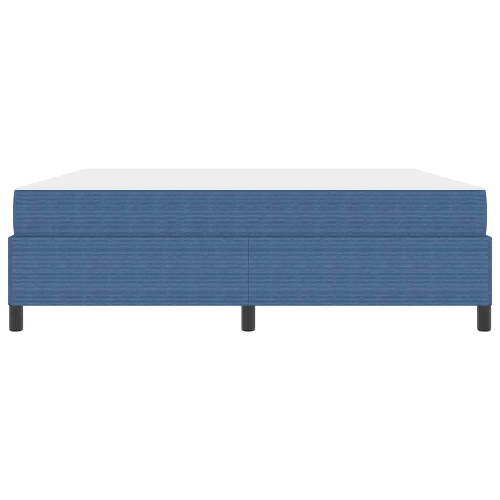 Estructura de cama con colchón Azul 180 x 200 cm tela