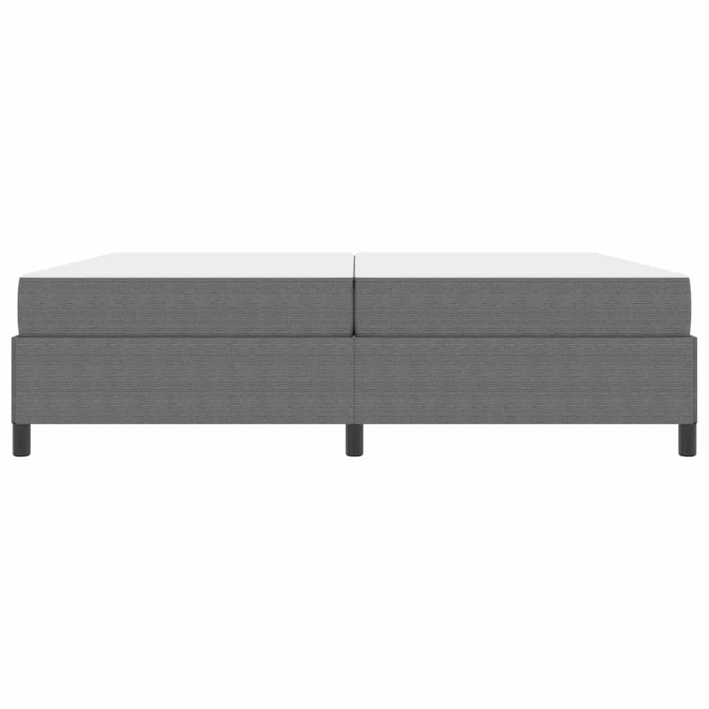 Estructura de cama con colchón Gris Claro 200 x 200 cm tela