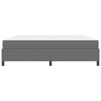 Estructura de cama con colchón Gris Claro 200 x 200 cm tela
