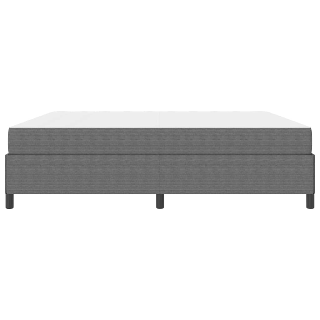 Estructura de cama con colchón Gris Claro 200 x 200 cm tela