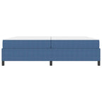 Estructura de cama con colchón Azul 200 x 200 cm tela