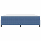 Estructura de cama con colchón Azul 200 x 200 cm tela