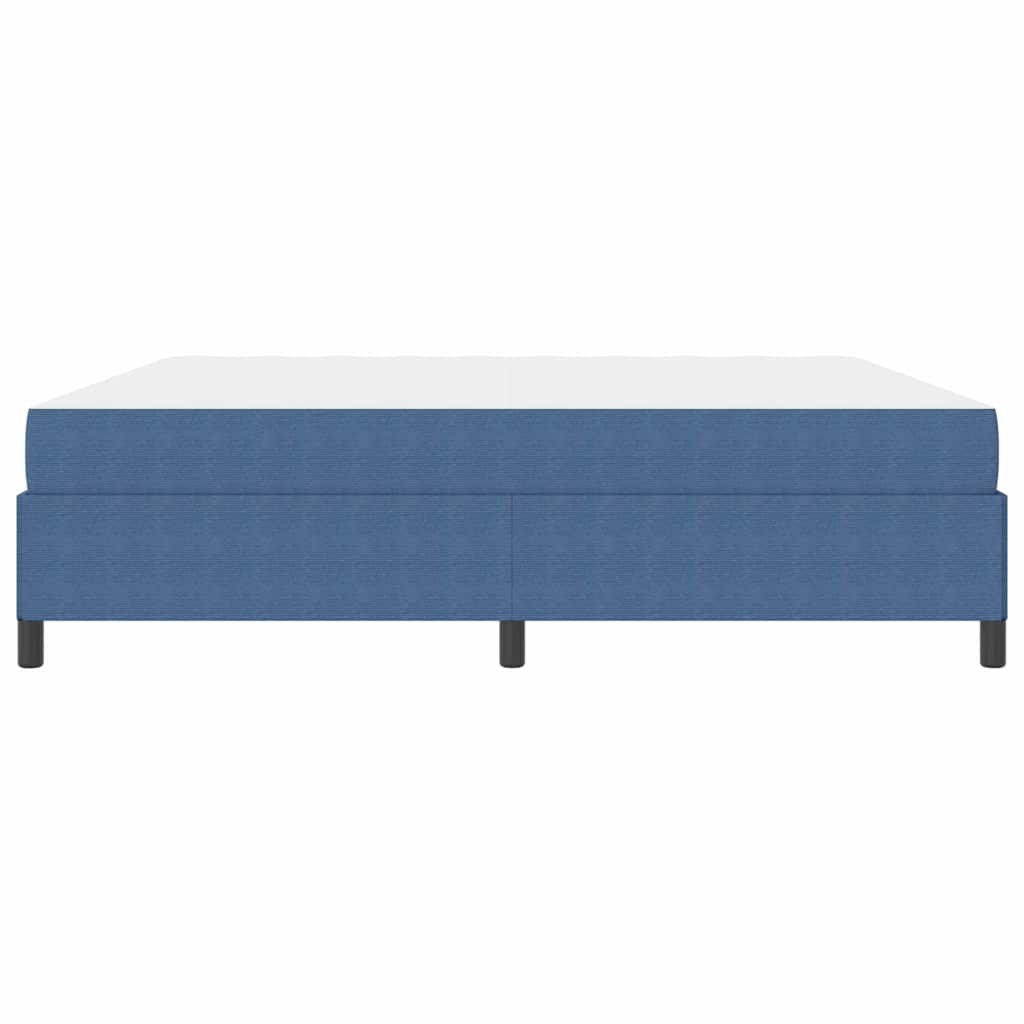 Estructura de cama con colchón Azul 200 x 200 cm tela