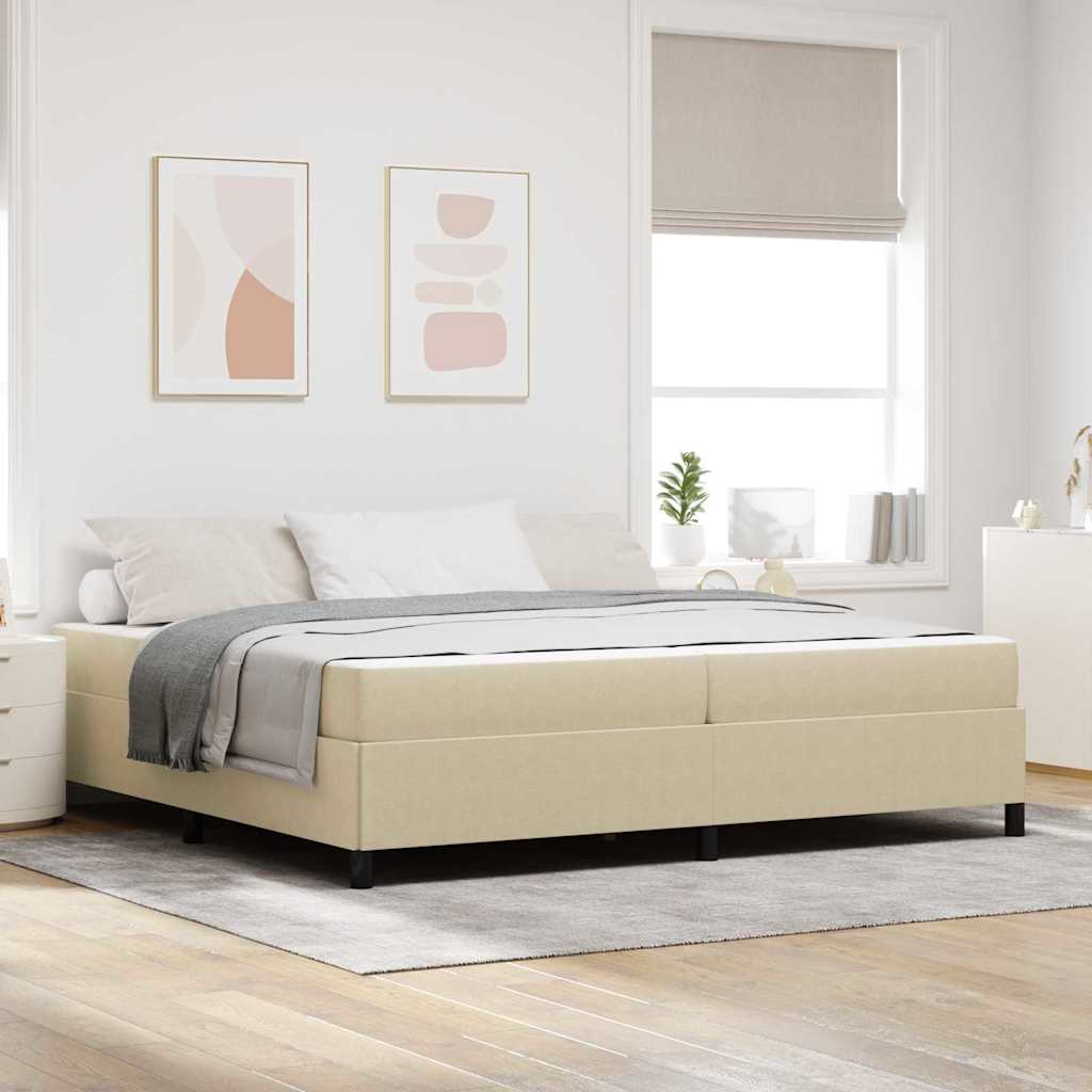 Estrutura de cama cinzenta-clara verde 100 x 200 cm tecido