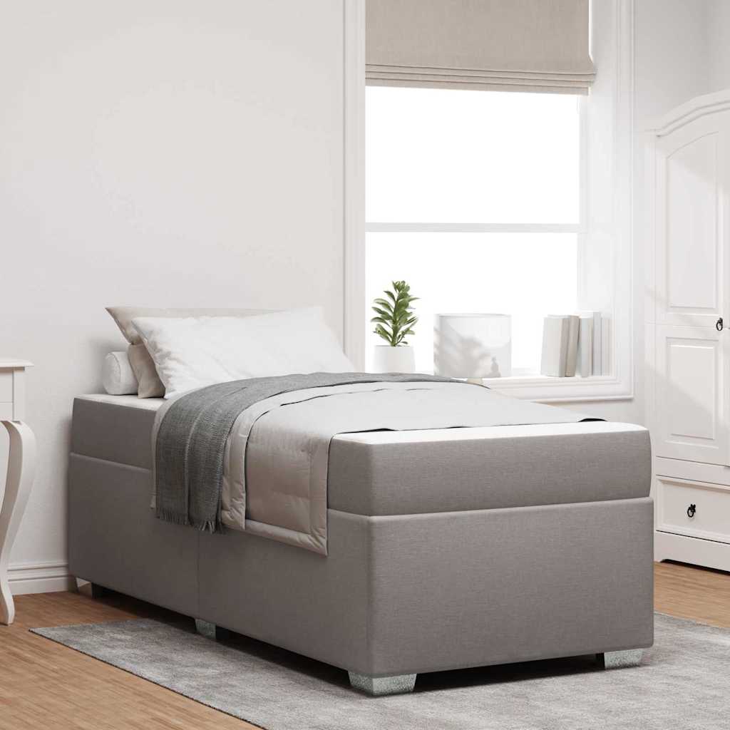 Estructura de cama con colchón Azul 100 x 200 cm tela