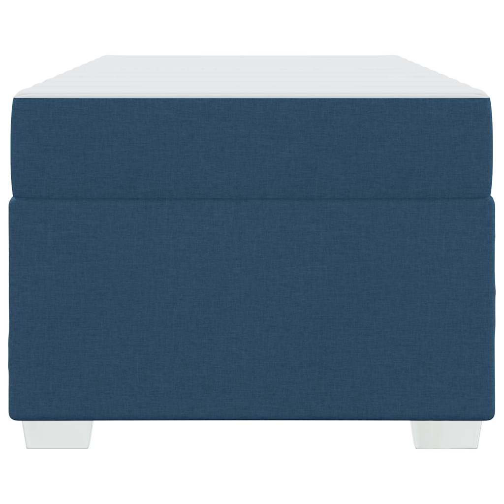 Estructura de cama con colchón Azul 100 x 200 cm tela