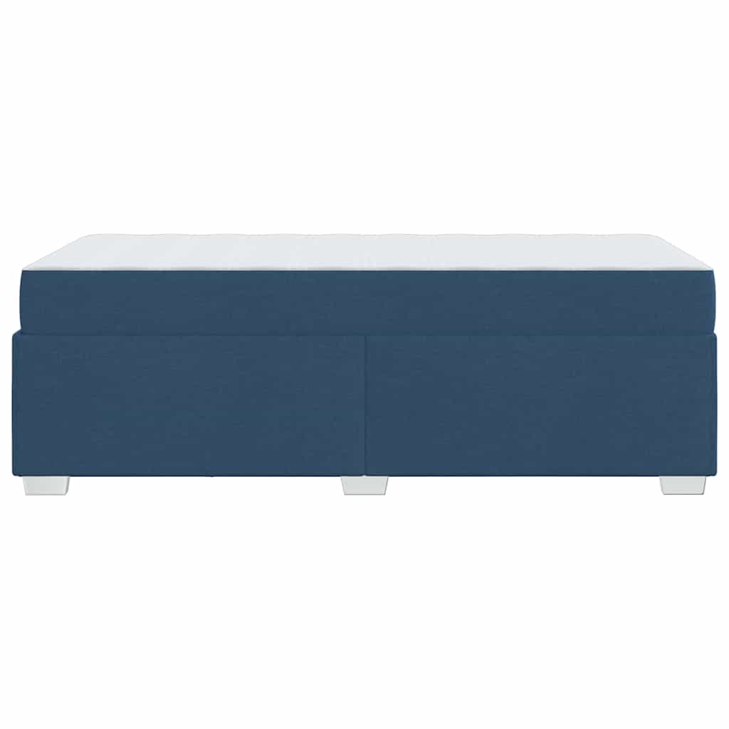 Estructura de cama con colchón Azul 100 x 200 cm tela