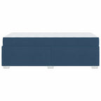Estructura de cama con colchón Azul 100 x 200 cm tela