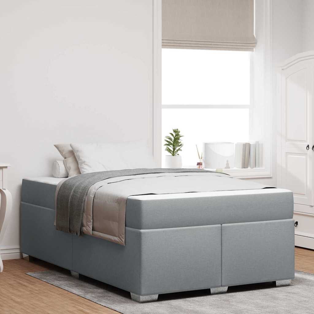 Estructura de cama con colchón Azul 100 x 200 cm tela