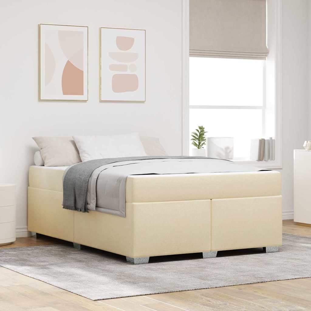Estructura de cama con colchón Azul 100 x 200 cm tela