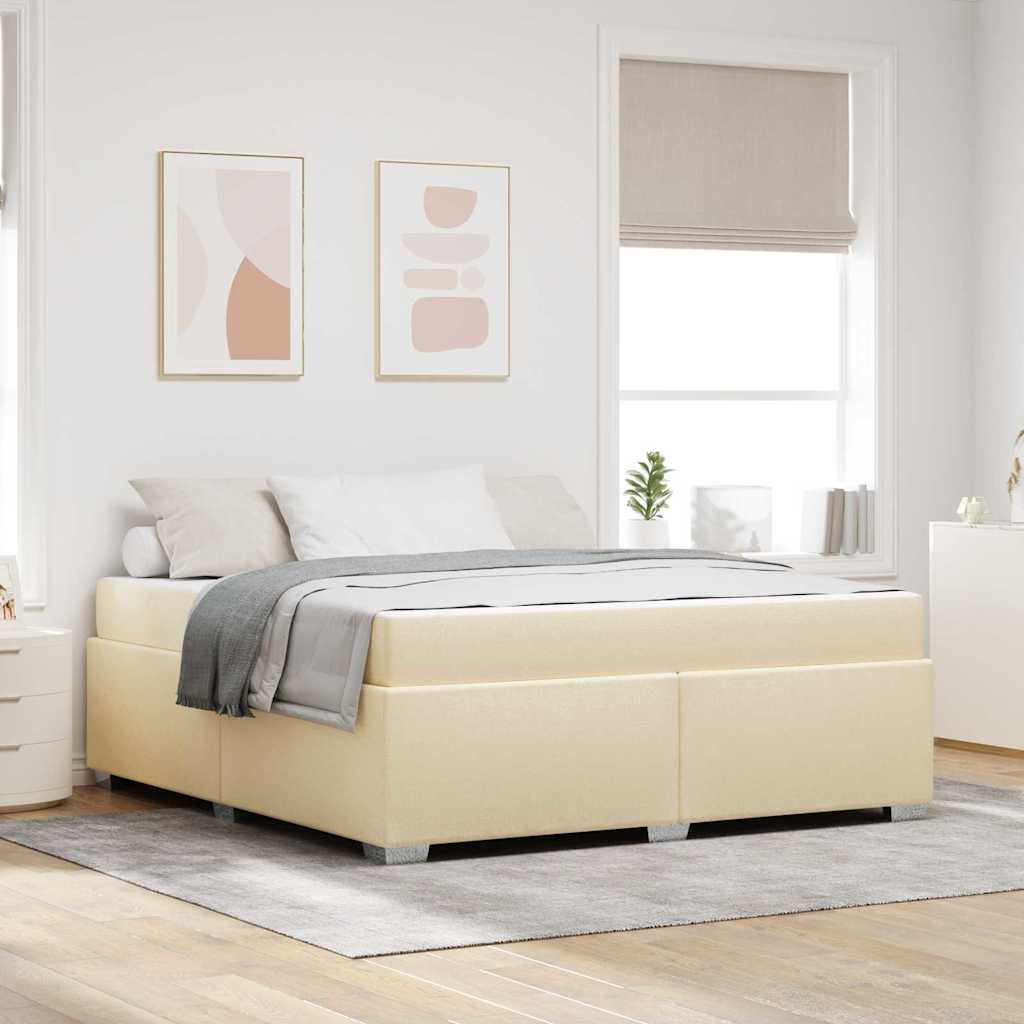 Estructura de cama con colchón Azul 100 x 200 cm tela