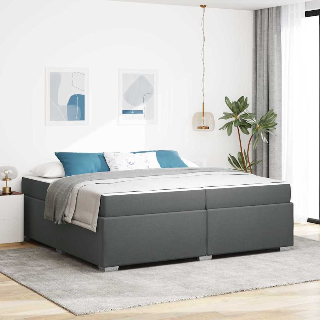 Estructura de cama con colchón Azul 100 x 200 cm tela