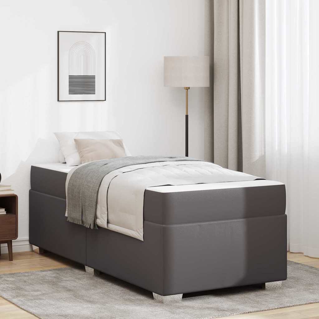 Estrutura de cama com colchão 100 x 200 cm tecido