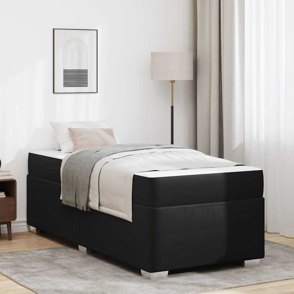 Estrutura de cama com colchão 100 x 200 cm tecido