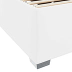 Estructura de cama con colchón 100 x 200 cm tela
