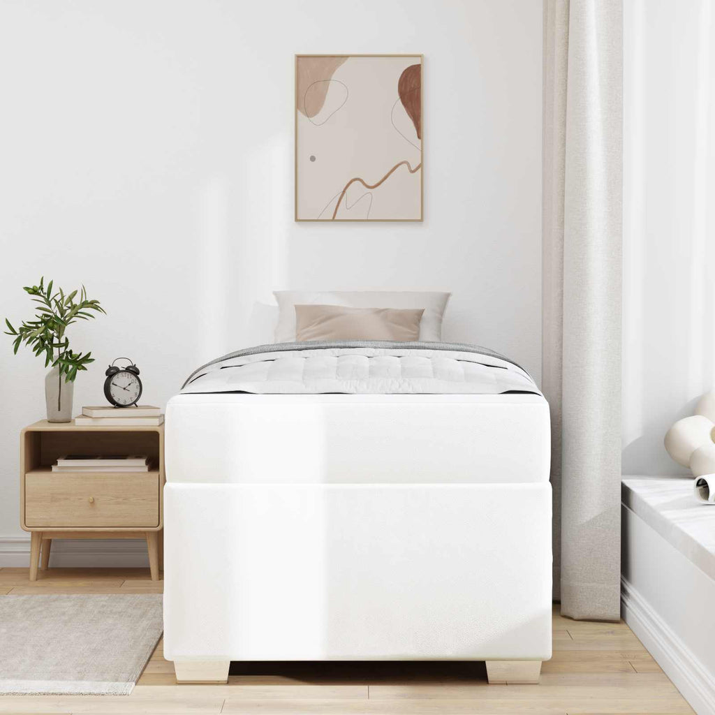 Estructura de cama con colchón 100 x 200 cm tela