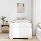 Estructura de cama con colchón 100 x 200 cm tela