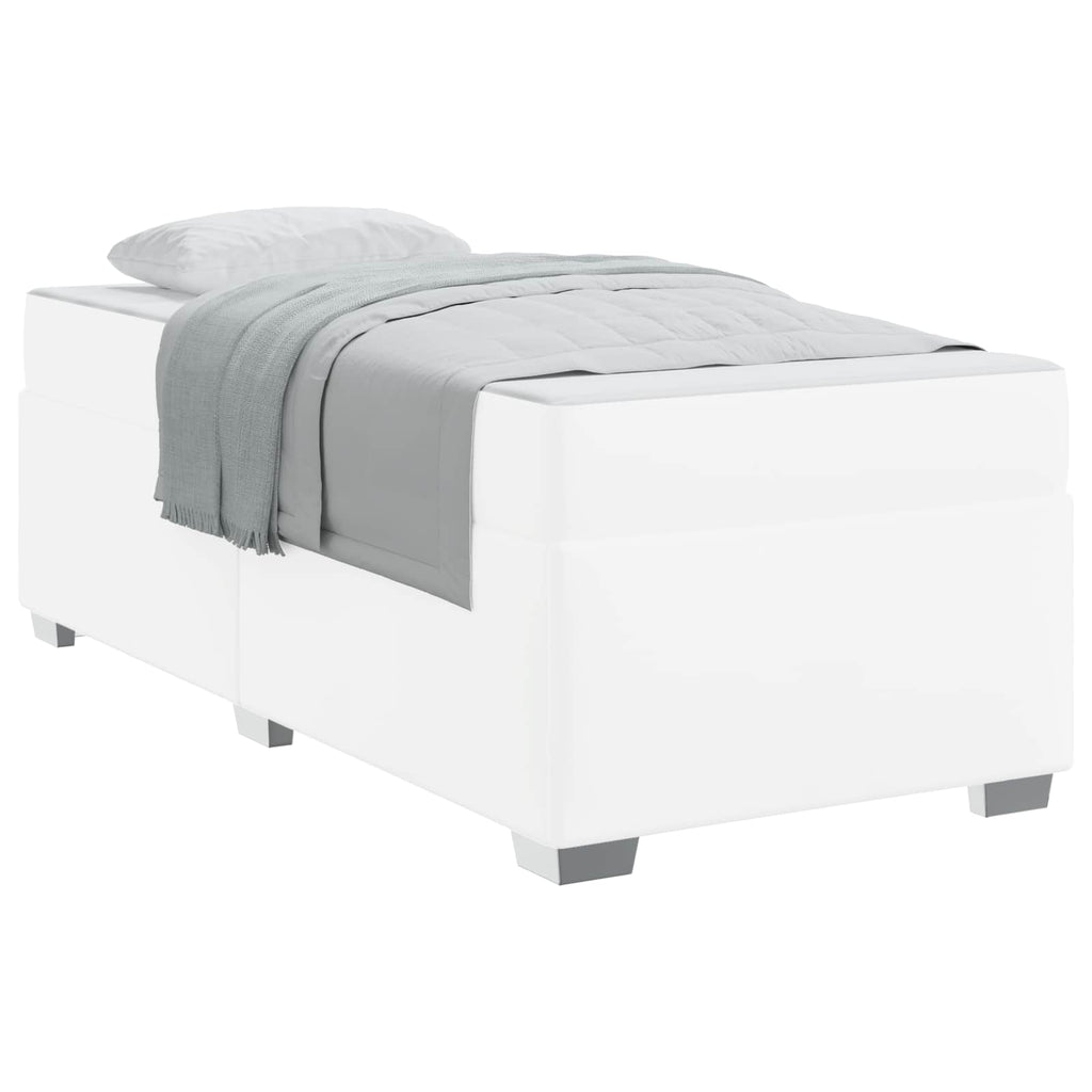 Estructura de cama con colchón 100 x 200 cm tela