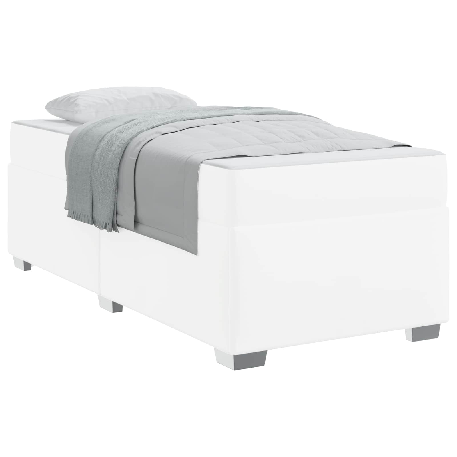 Estructura de cama con colchón 100 x 200 cm tela