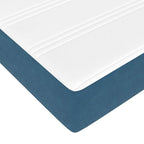 Estructura de cama con colchón Azul 80 x 200 cm tela