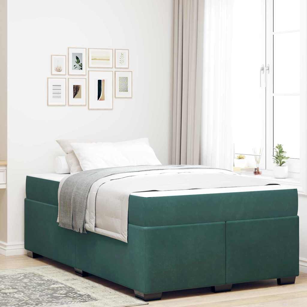 Blue Bed Frame with Mattress 80 x 200 cm Fabric