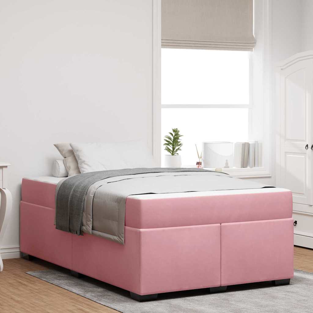Blue Bed Frame with Mattress 80 x 200 cm Fabric