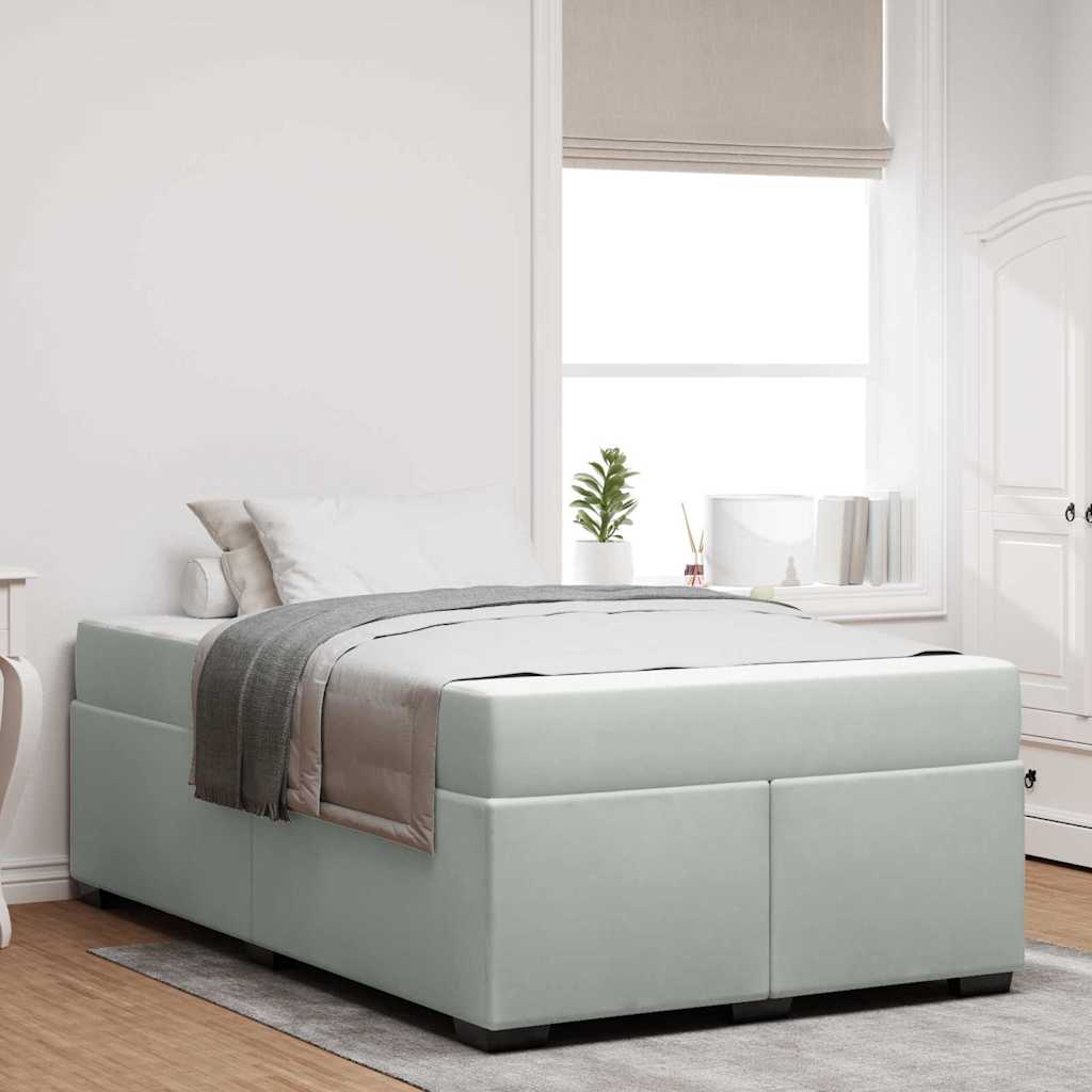 Blue Bed Frame with Mattress 80 x 200 cm Fabric