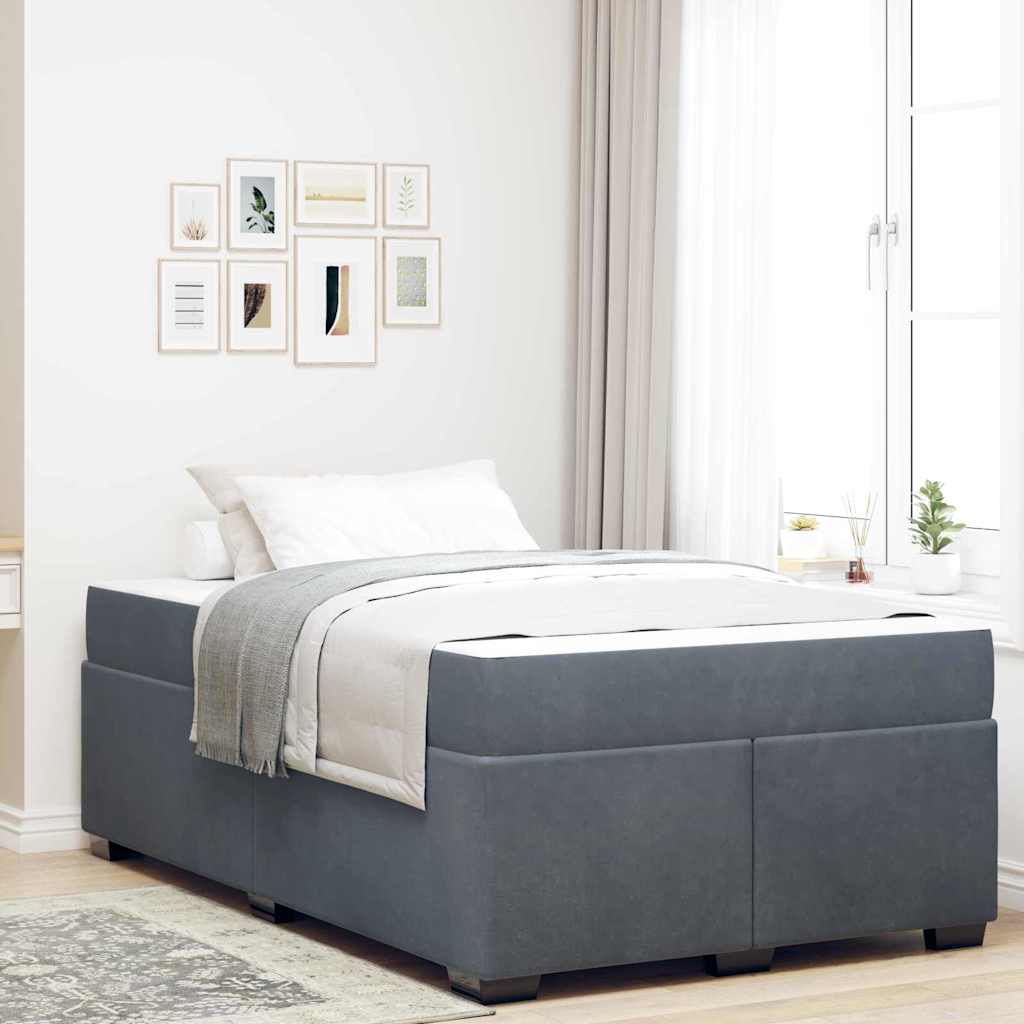 Blue Bed Frame with Mattress 80 x 200 cm Fabric