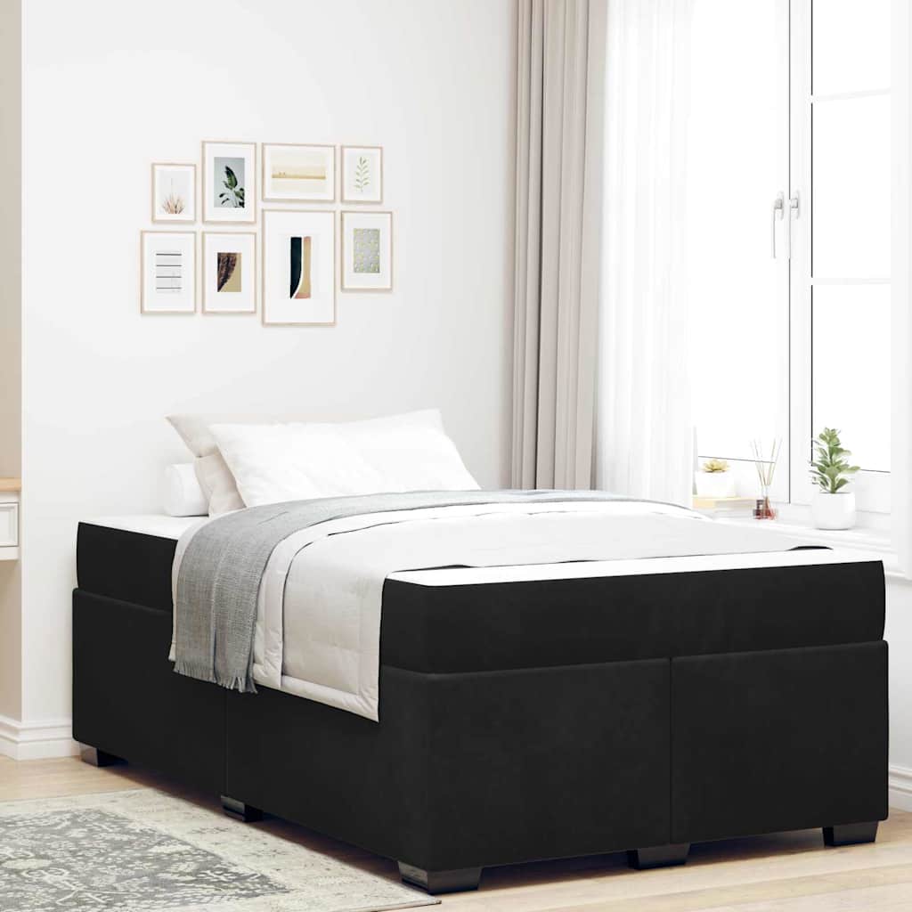 Blue Bed Frame with Mattress 80 x 200 cm Fabric