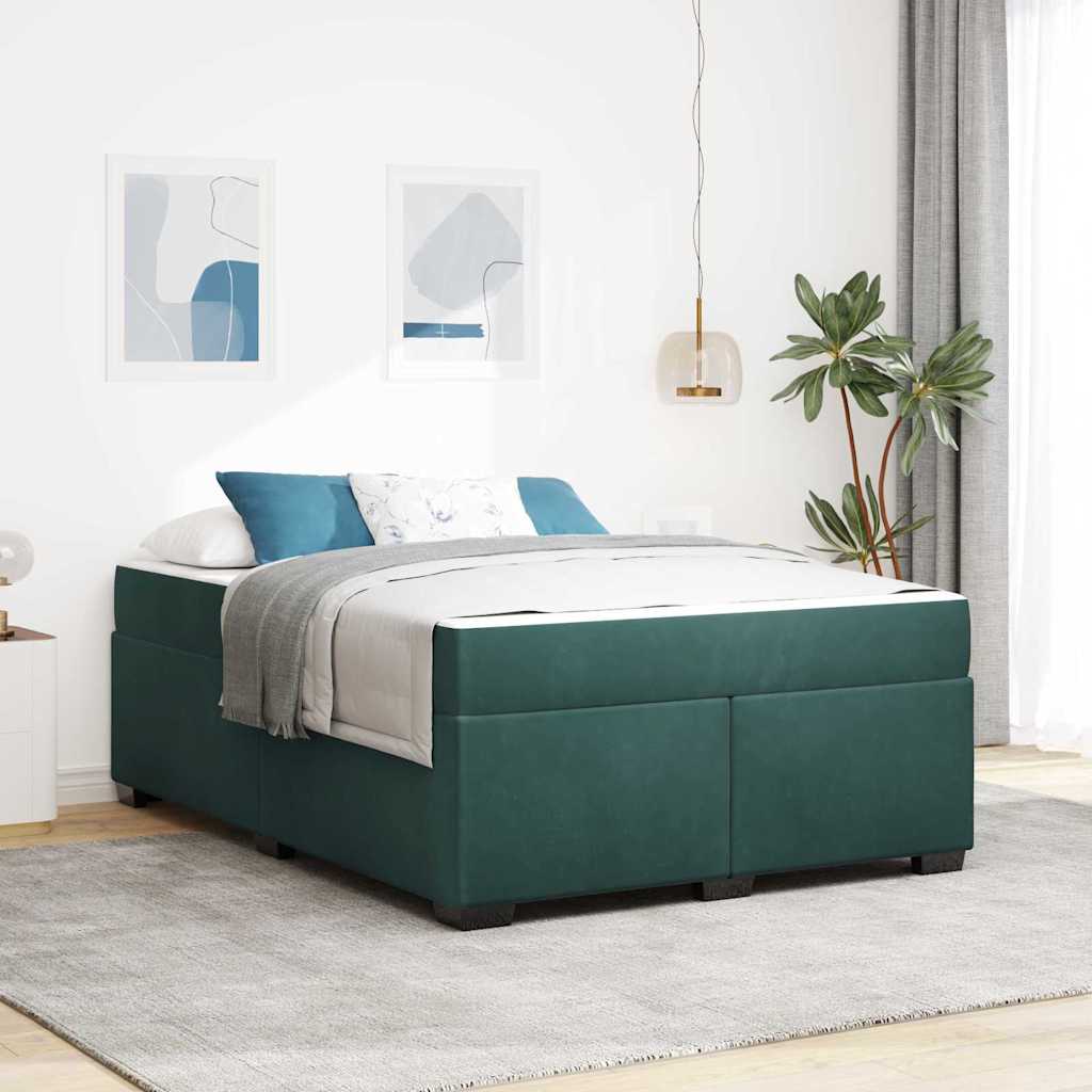 Blue Bed Frame with Mattress 80 x 200 cm Fabric