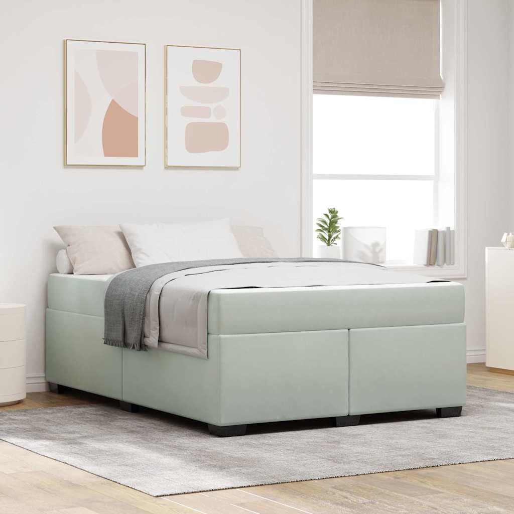 Blue Bed Frame with Mattress 80 x 200 cm Fabric