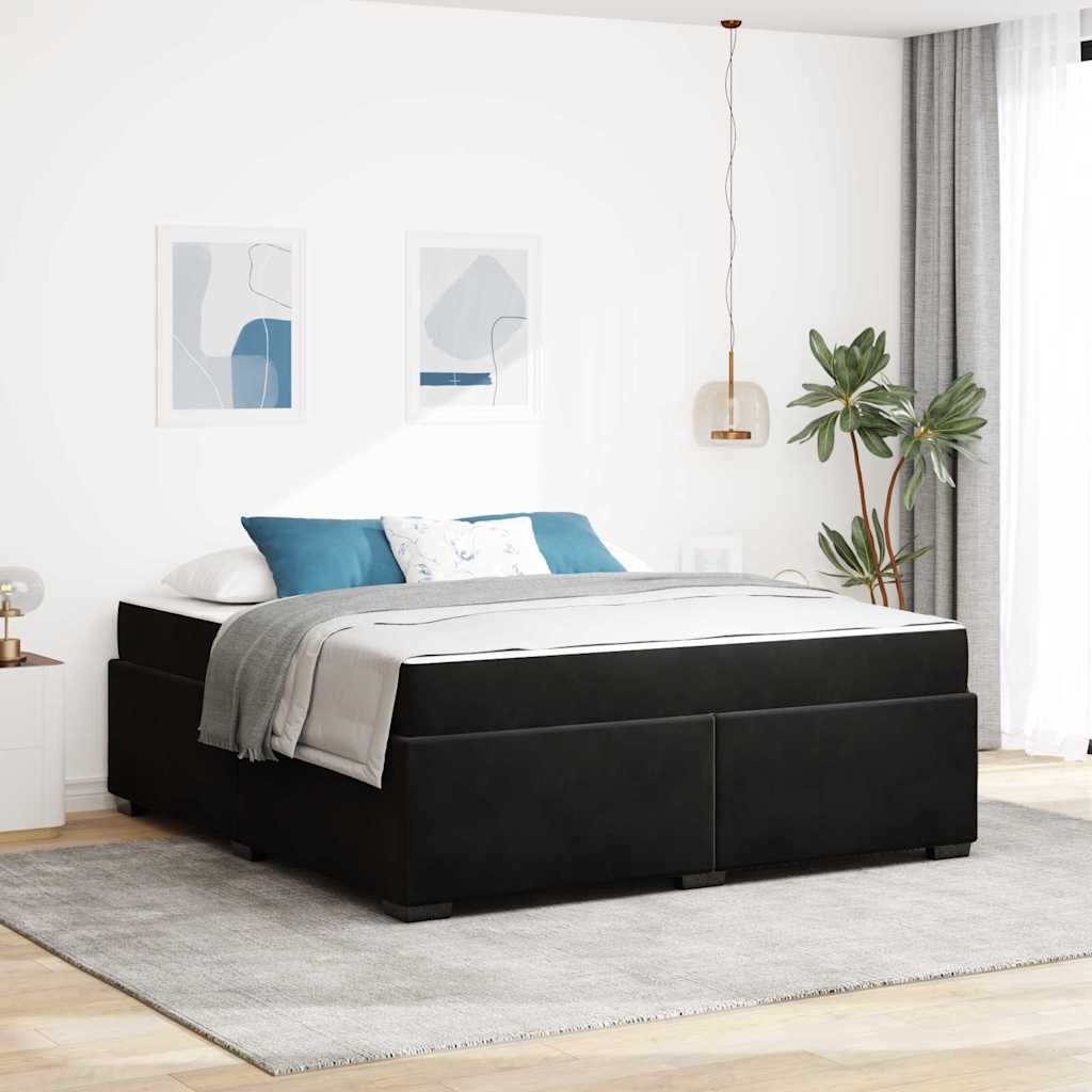 Blue Bed Frame with Mattress 80 x 200 cm Fabric