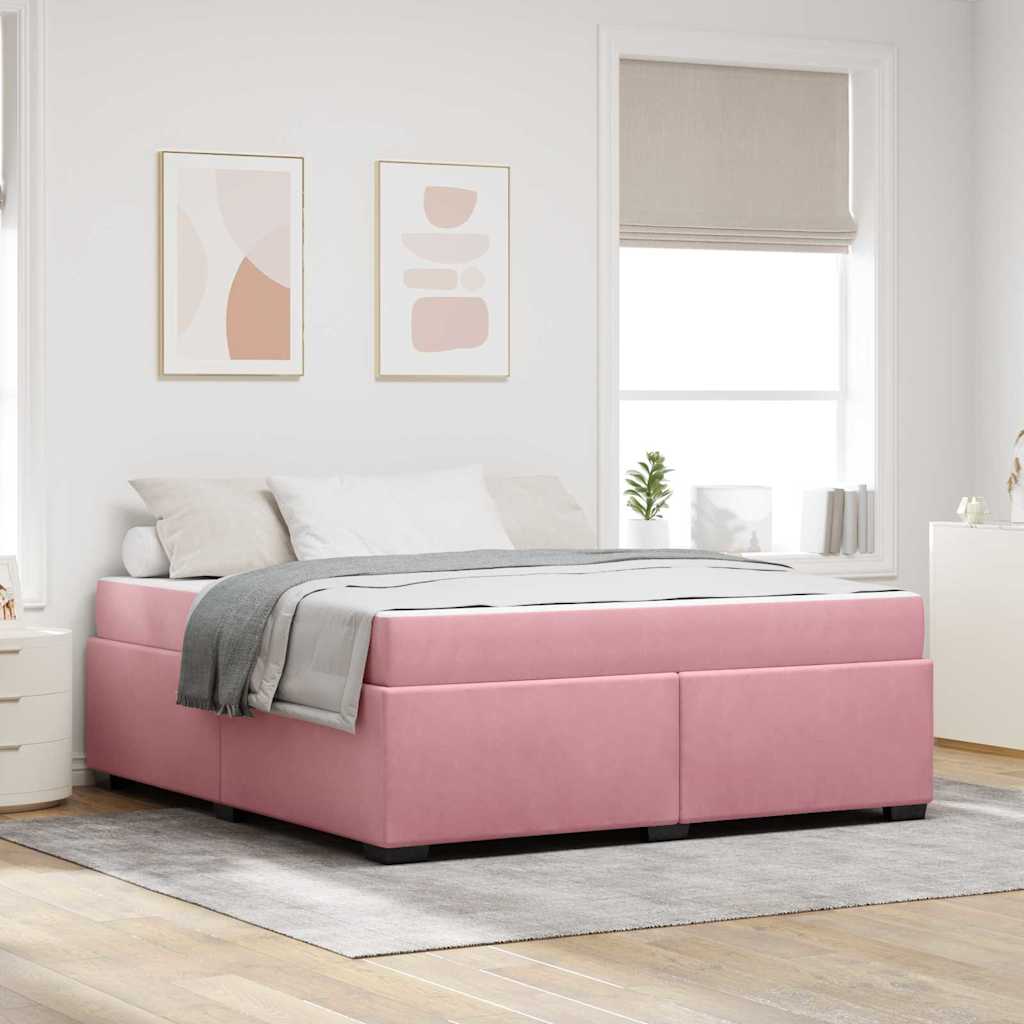 Blue Bed Frame with Mattress 80 x 200 cm Fabric